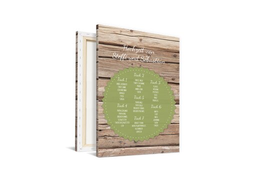 Sitzplan Vintage Holz PastellHellGrün 400x600mm
