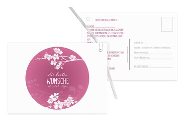 Ballonkarte Cherry Blossom