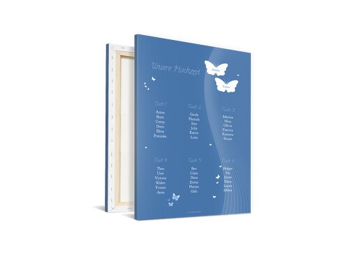 Sitzplan Traumpaar KräftigHellMarineblau 400x600mm