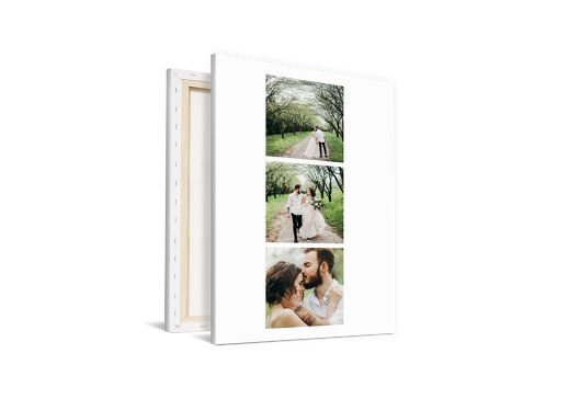 Wandbild Hochzeit "3er Serie" Weiß 400x600mm