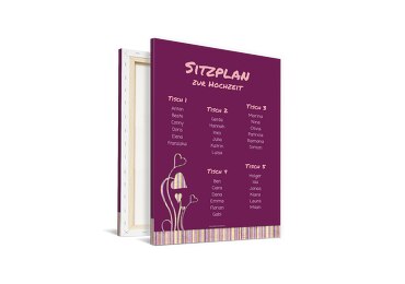 Sitzplan Wir heiraten