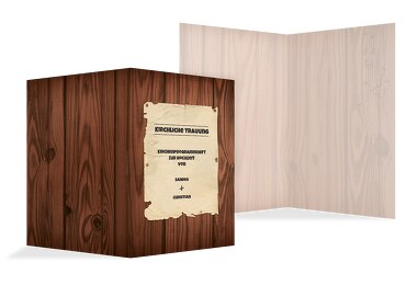 Hochzeit Kirchenheft Umschlag Steckbrief