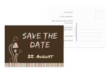 Hochzeit Save-the-Date Wir heiraten