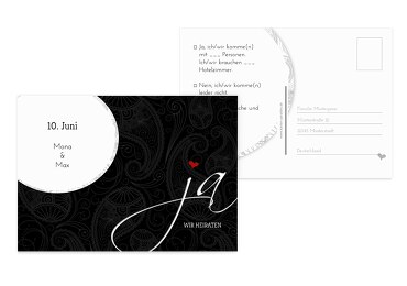 Hochzeit Antwortkarte Traumhochzeit