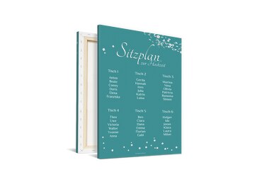 Sitzplan romantic flower