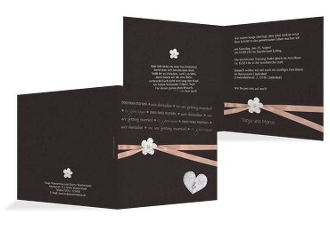 Hochzeit Einladungskarte sanfte Blüte