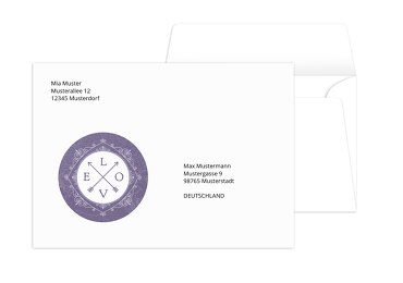 Umschläge Hochzeitspass