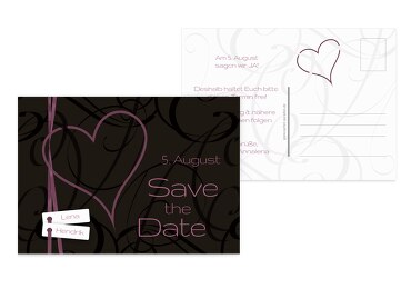 Hochzeit Save-the-Date Band