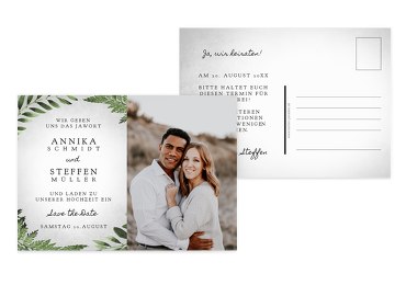 Save-the-Date Blätterwerk