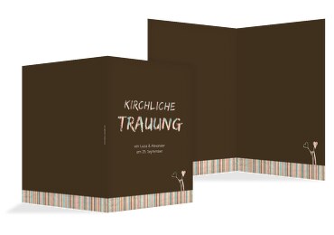 Hochzeit Kirchenheft Umschlag Wir heiraten