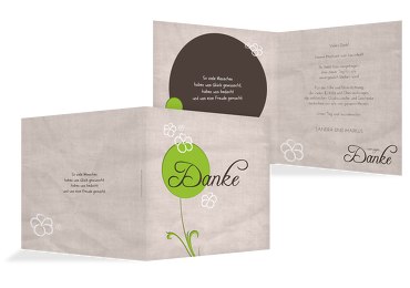 Hochzeit Dankeskarte 2 Fantasyflower