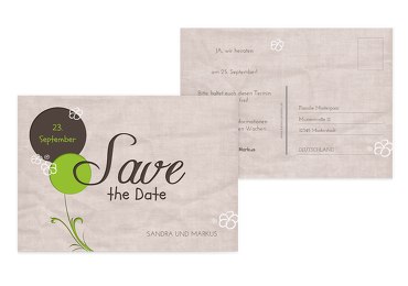 Hochzeit Save the Date Fantasyflower