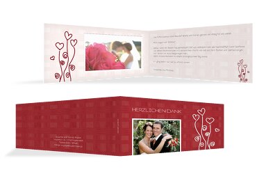 Hochzeit Dankeskarte Liebestraum