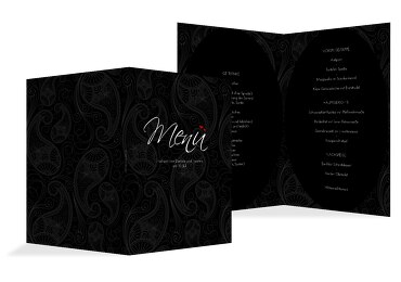 Hochzeit Menükarte Traumhochzeit