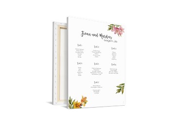 Sitzplan Blumendeko