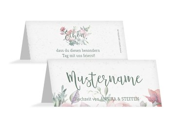 Hochzeit Tischkarte Verträumt