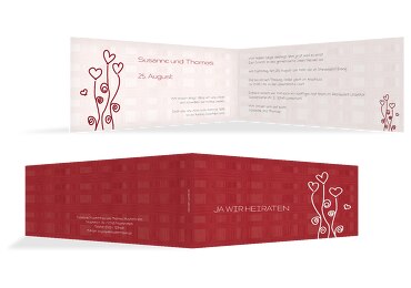 Hochzeit Einladung 2 Liebestraum