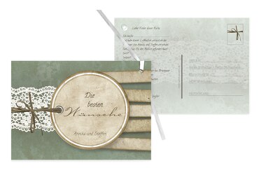 Ballonkarte Vintage Lace