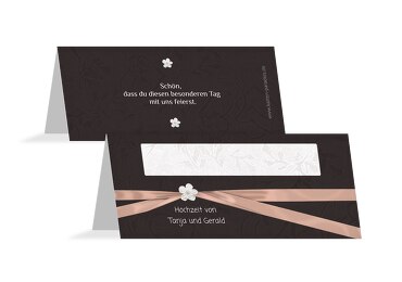 Hochzeit Tischkarte sanfte Blüte