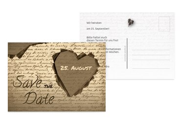 Hochzeit Save the Date Herzensgedicht