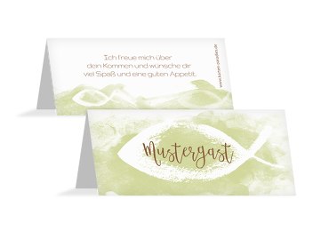 Tischkarte Aquarelltraum