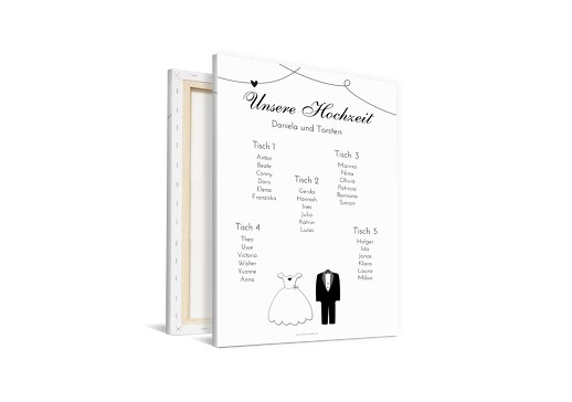 Sitzplan dress and suit Weiß 400x600mm
