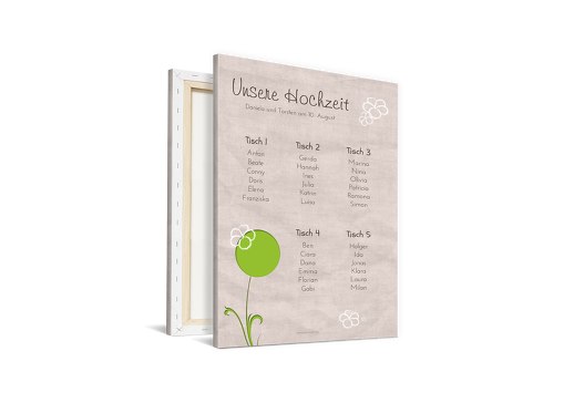 Sitzplan Fantasyflower Grasgruen 400x600mm