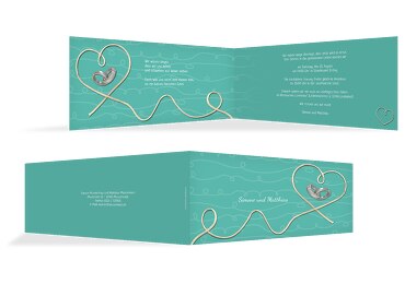 Hochzeit Einladung erfüllte Liebe