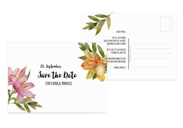 Save-the-Date Blumendeko