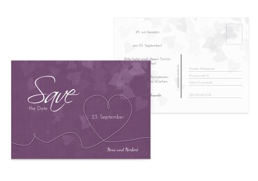 Hochzeit Save-the-Date ewiges Band