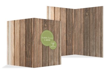 Kirchenheft Umschlag Vintage Holz