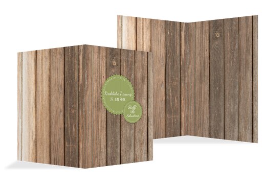 Kirchenheft Umschlag Vintage Holz PastellHellGrün 148x210mm