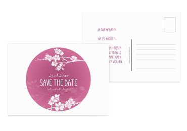 Save-the-Date Cherry Blossom