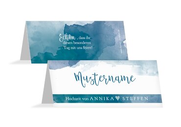 Hochzeit Tischkarte Aquarell