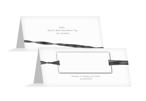Hochzeit Tischkarte loop label