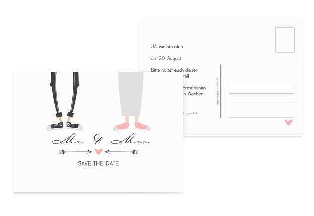 Save-the-Date Pärchen