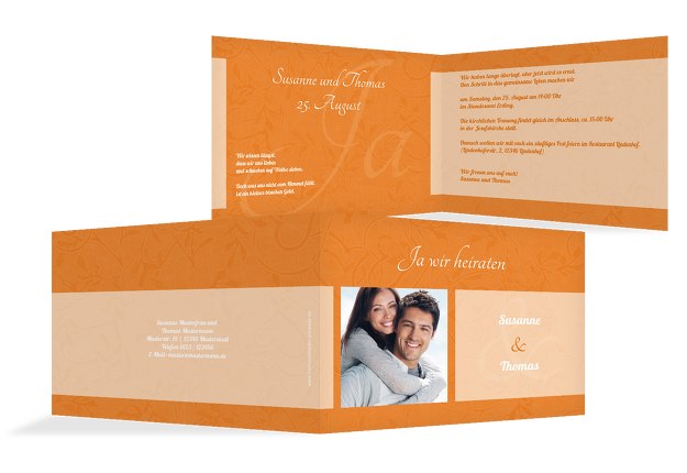 Hochzeit Einladung Hochzeitsglück