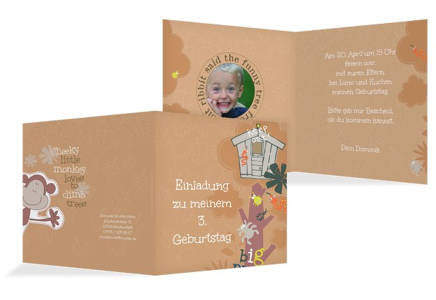 Geburtstagseinladung Dschungel Foto