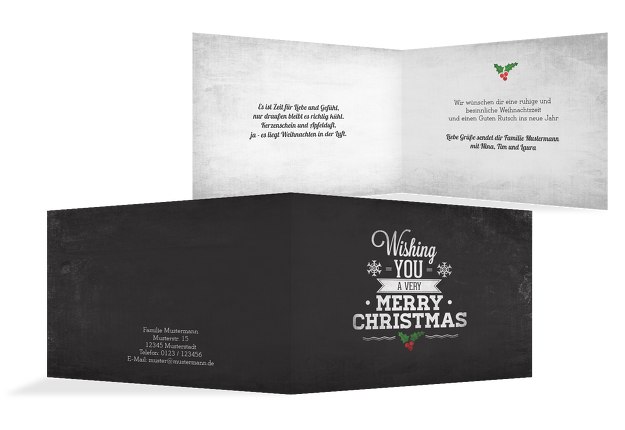 Grußkarte Merry Christmas