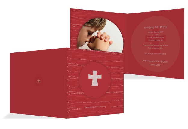 Firmkarte Wellen Kreuz
