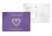 Hochzeit Antwortkarte glamour heart