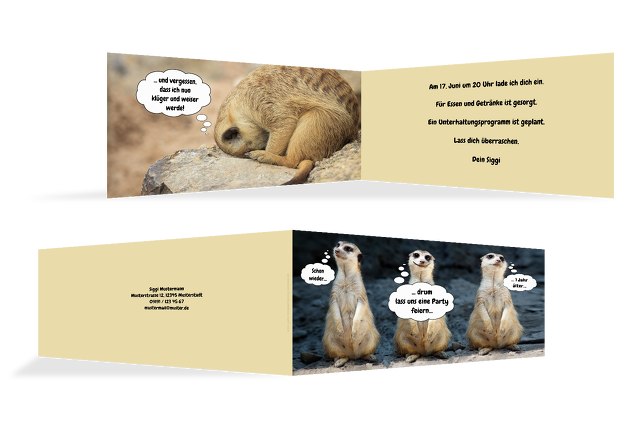 Einladung Erdmännchen