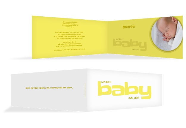 Baby Dankeskarte Baby