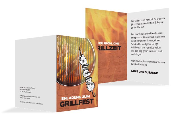 Einladung Sommerfest Grillzeit