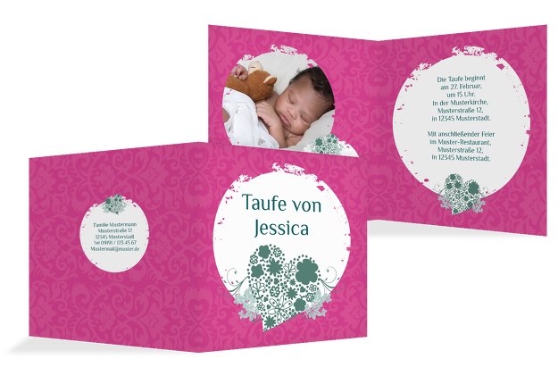Taufkarte Kreise
