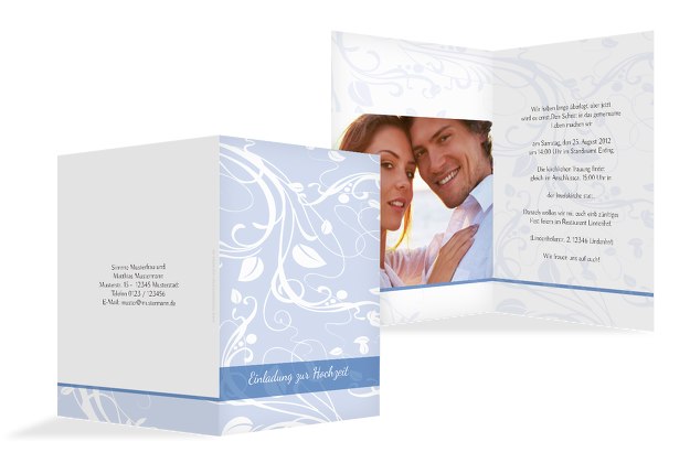 Hochzeit Einladung Blättertraum