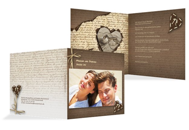 Hochzeit Einladung Herzensgedicht