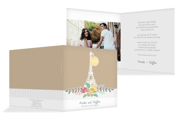 Hochzeit Einladung Paris