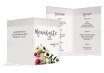 Hochzeit Menükarte Bouquet