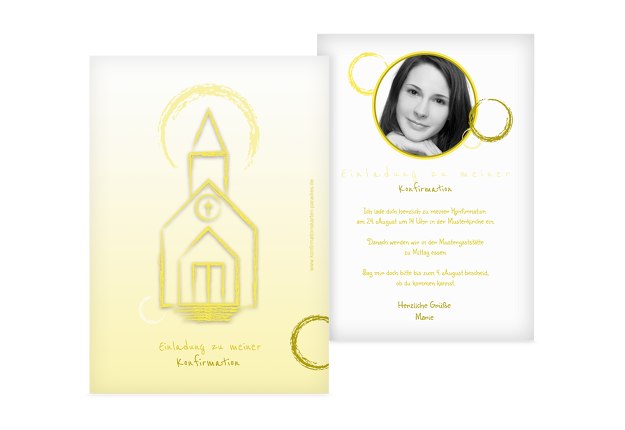 Einladung zur Konfirmation Kirche